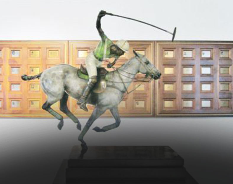 Exhibits at the Polo Museum: The Rieke Sculpture